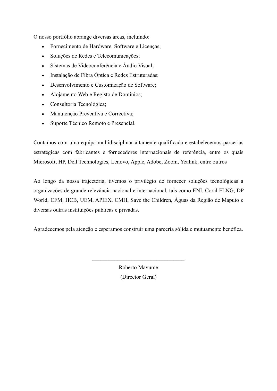 Carta de Apresentação — página 2